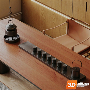 Tea Set 3D Model